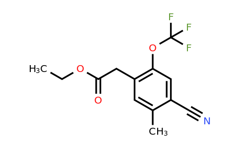 1806298-81-6 | Ethyl 4-cyano-5-methyl-2-(trifluoromethoxy)phenylacetate