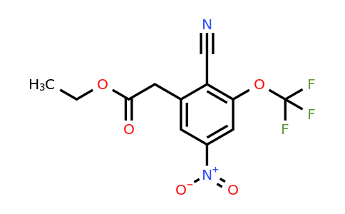 1806298-87-2 | Ethyl 2-cyano-5-nitro-3-(trifluoromethoxy)phenylacetate