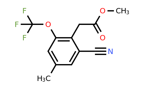 1806298-90-7 | Methyl 2-cyano-4-methyl-6-(trifluoromethoxy)phenylacetate