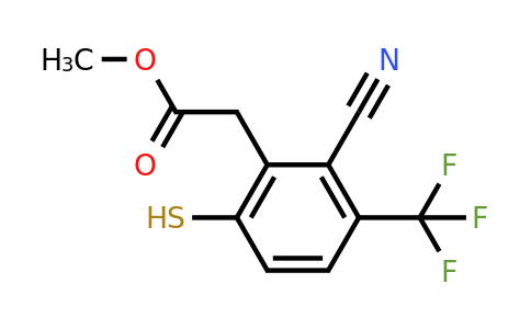 1806299-22-8 | Methyl 2-cyano-6-mercapto-3-(trifluoromethyl)phenylacetate