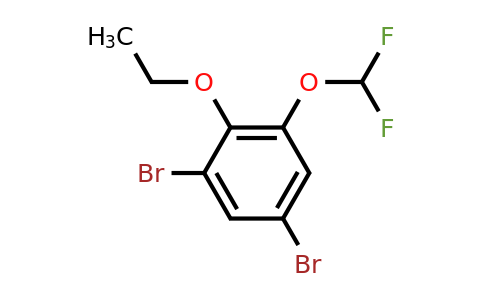 1806299-54-6 | 1,5-Dibromo-3-difluoromethoxy-2-ethoxybenzene