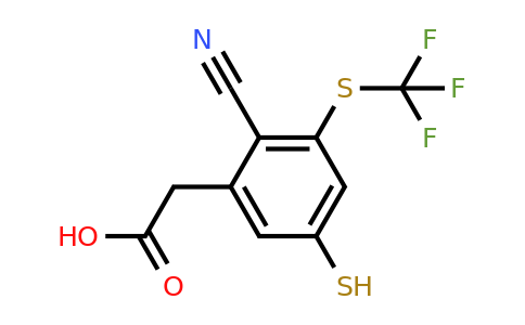1806299-98-8 | 2-Cyano-5-mercapto-3-(trifluoromethylthio)phenylacetic acid