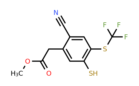 1806300-24-2 | Methyl 2-cyano-5-mercapto-4-(trifluoromethylthio)phenylacetate