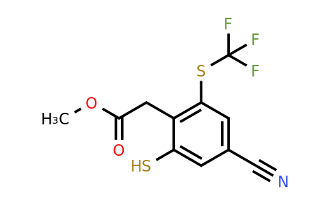 1806300-36-6 | Methyl 4-cyano-2-mercapto-6-(trifluoromethylthio)phenylacetate