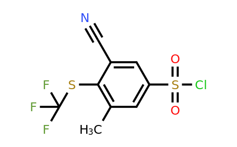 1806300-57-1 | 3-Cyano-5-methyl-4-(trifluoromethylthio)benzenesulfonyl chloride