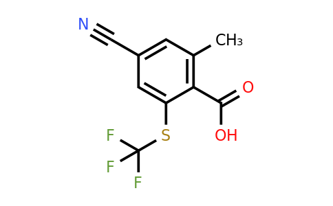 1806300-74-2 | 4-Cyano-2-methyl-6-(trifluoromethylthio)benzoic acid