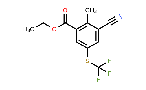 1806300-80-0 | Ethyl 3-cyano-2-methyl-5-(trifluoromethylthio)benzoate