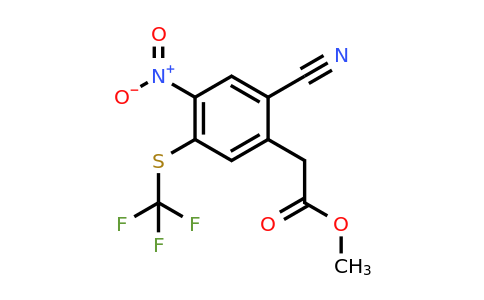 1806300-88-8 | Methyl 2-cyano-4-nitro-5-(trifluoromethylthio)phenylacetate