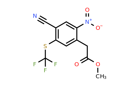 1806300-93-5 | Methyl 4-cyano-2-nitro-5-(trifluoromethylthio)phenylacetate