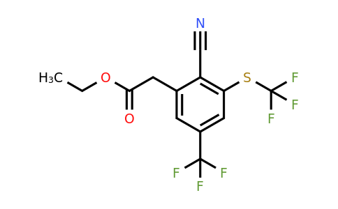1806301-16-5 | Ethyl 2-cyano-5-trifluoromethyl-3-(trifluoromethylthio)phenylacetate