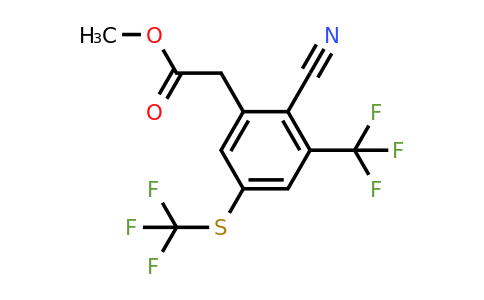 1806301-21-2 | Methyl 2-cyano-3-trifluoromethyl-5-(trifluoromethylthio)phenylacetate
