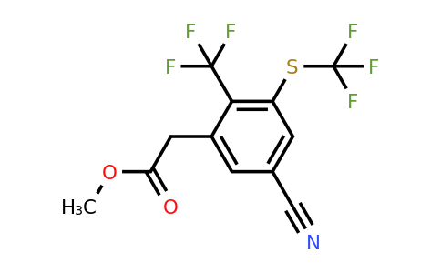 1806301-25-6 | Methyl 5-cyano-2-trifluoromethyl-3-(trifluoromethylthio)phenylacetate