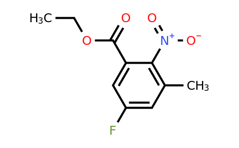 1806302-14-6 | Ethyl 5-fluoro-3-methyl-2-nitrobenzoate