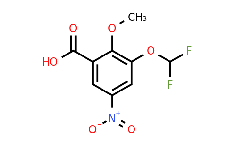 1806306-08-0 | 3-Difluoromethoxy-2-methoxy-5-nitrobenzoic acid