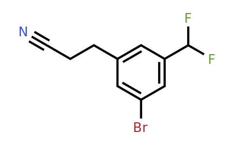 1806306-12-6 | 3-(3-Bromo-5-(difluoromethyl)phenyl)propanenitrile
