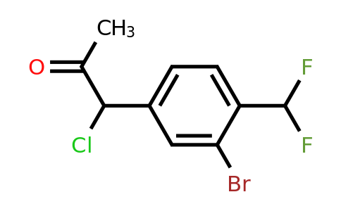 1806306-32-0 | 1-(3-Bromo-4-(difluoromethyl)phenyl)-1-chloropropan-2-one