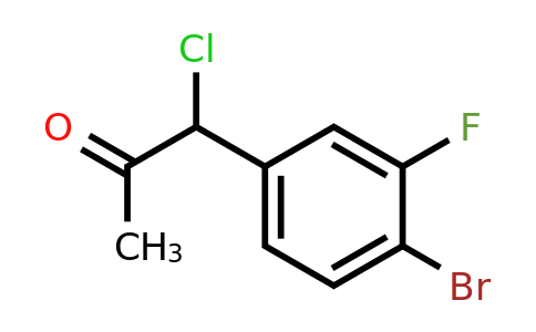 1806307-84-5 | 1-(4-Bromo-3-fluorophenyl)-1-chloropropan-2-one