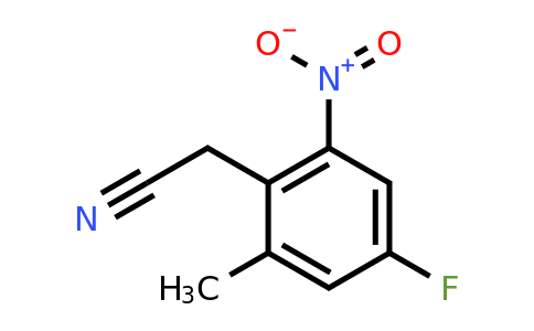 1806307-98-1 | 4-Fluoro-2-methyl-6-nitrophenylacetonitrile