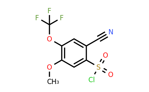 1806309-25-0 | 2-Cyano-5-methoxy-4-(trifluoromethoxy)benzenesulfonylchloride