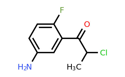 1806309-28-3 | 1-(5-Amino-2-fluorophenyl)-2-chloropropan-1-one