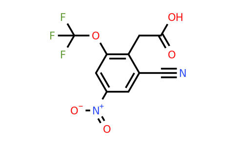 1806309-58-9 | 2-Cyano-4-nitro-6-(trifluoromethoxy)phenylacetic acid