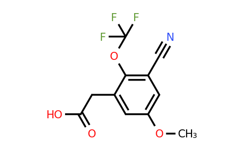 1806309-72-7 | 3-Cyano-5-methoxy-2-(trifluoromethoxy)phenylacetic acid