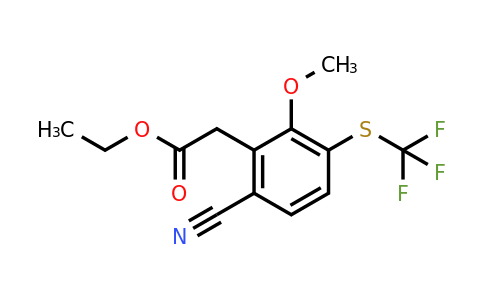 1806310-19-9 | Ethyl 6-cyano-2-methoxy-3-(trifluoromethylthio)phenylacetate