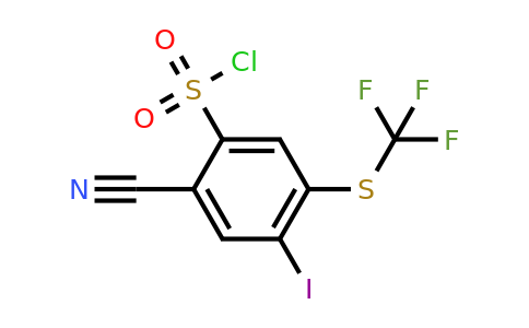 1806310-69-9 | 2-Cyano-4-iodo-5-(trifluoromethylthio)benzenesulfonylchloride