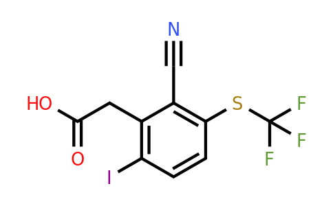 1806311-25-0 | 2-Cyano-6-iodo-3-(trifluoromethylthio)phenylacetic acid