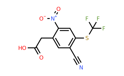1806311-64-7 | 5-Cyano-2-nitro-4-(trifluoromethylthio)phenylacetic acid