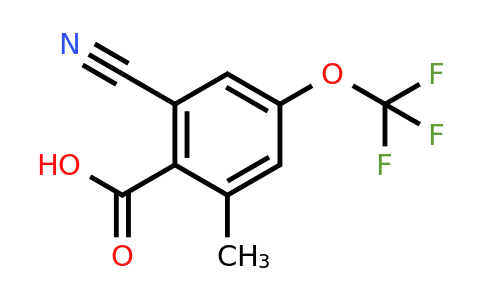 1806311-77-2 | 2-Cyano-6-methyl-4-(trifluoromethoxy)benzoic acid