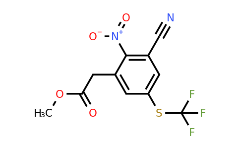 1806311-99-8 | Methyl 3-cyano-2-nitro-5-(trifluoromethylthio)phenylacetate