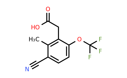 1806312-52-6 | 3-Cyano-2-methyl-6-(trifluoromethoxy)phenylacetic acid