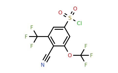 1806312-81-1 | 4-Cyano-3-trifluoromethoxy-5-(trifluoromethyl)benzenesulfonylchloride