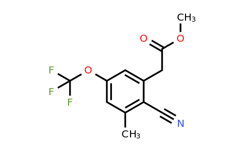 1806313-08-5 | Methyl 2-cyano-3-methyl-5-(trifluoromethoxy)phenylacetate