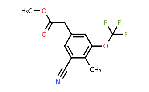 1806313-17-6 | Methyl 3-cyano-4-methyl-5-(trifluoromethoxy)phenylacetate