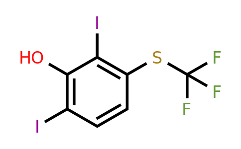 1806313-21-2 | 2,6-Diiodo-3-(trifluoromethylthio)phenol