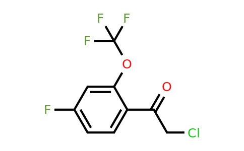 1806313-25-6 | 4'-Fluoro-2'-(trifluoromethoxy)phenacyl chloride
