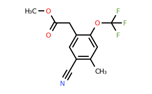 1806313-28-9 | Methyl 5-cyano-4-methyl-2-(trifluoromethoxy)phenylacetate