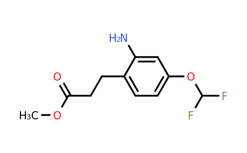 1806313-93-8 | Methyl 3-(2-amino-4-(difluoromethoxy)phenyl)propanoate