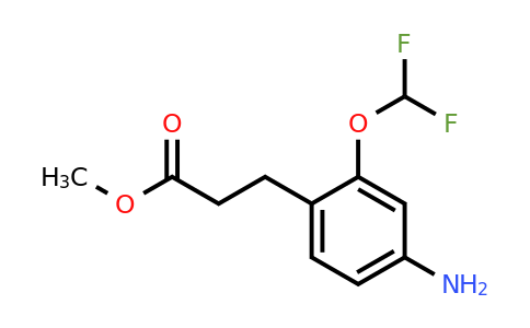 1806314-00-0 | Methyl 3-(4-amino-2-(difluoromethoxy)phenyl)propanoate