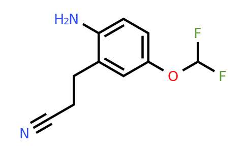 1806314-08-8 | 3-(2-Amino-5-(difluoromethoxy)phenyl)propanenitrile