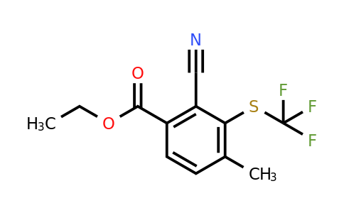 1806314-70-4 | Ethyl 2-cyano-4-methyl-3-(trifluoromethylthio)benzoate