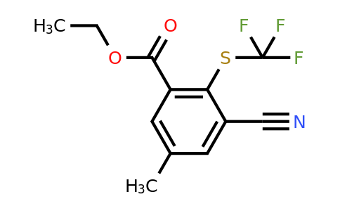 1806314-77-1 | Ethyl 3-cyano-5-methyl-2-(trifluoromethylthio)benzoate
