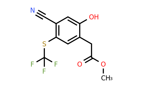 1806315-36-5 | Methyl 4-cyano-2-hydroxy-5-(trifluoromethylthio)phenylacetate