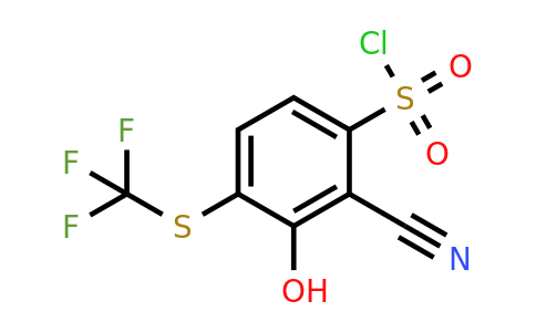 1806318-58-0 | 2-Cyano-3-hydroxy-4-(trifluoromethylthio)benzenesulfonylchloride