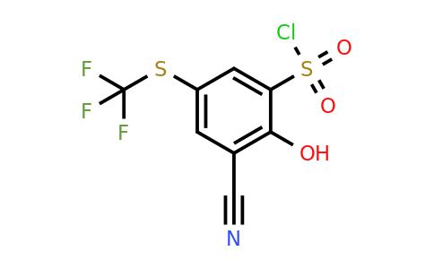 1806318-60-4 | 3-Cyano-2-hydroxy-5-(trifluoromethylthio)benzenesulfonylchloride