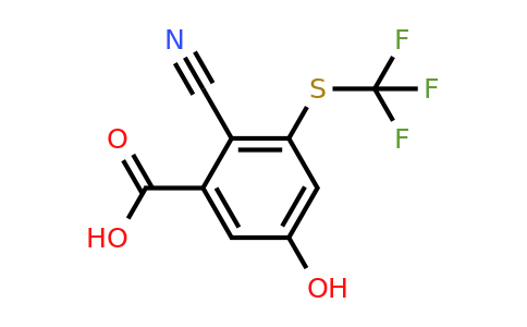 1806318-67-1 | 2-Cyano-5-hydroxy-3-(trifluoromethylthio)benzoic acid