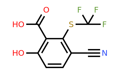 1806318-69-3 | 3-Cyano-6-hydroxy-2-(trifluoromethylthio)benzoic acid