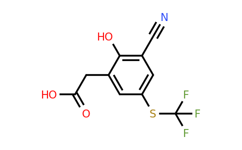 1806318-83-1 | 3-Cyano-2-hydroxy-5-(trifluoromethylthio)phenylacetic acid